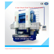 4 Jaw Chuck Dual Turret Vertikaldrehmaschine angeboten von Dual Spindel CNC Vertical Drehmaschine Herstellung